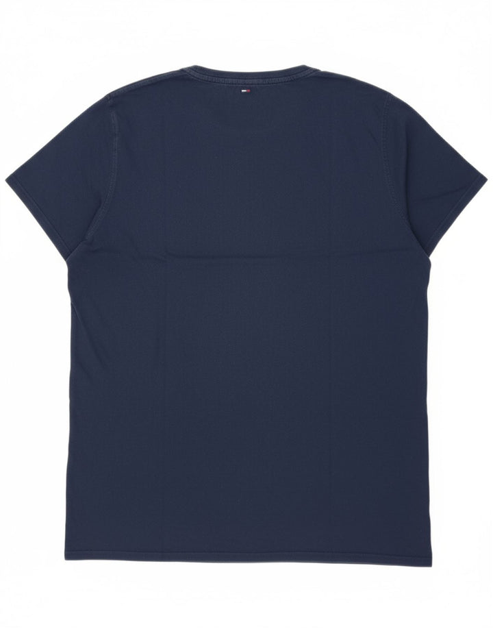 Camiseta masculina TOMMY HILFIGER de ajuste regular 2XL algodão azul marinho