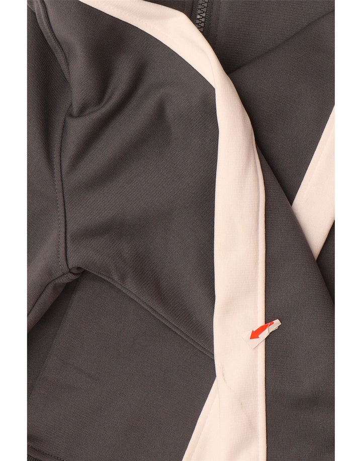 Suéter com capuz e zíper UNDER ARMOUR para meninos 9-10 anos cinza médio bloco colorido