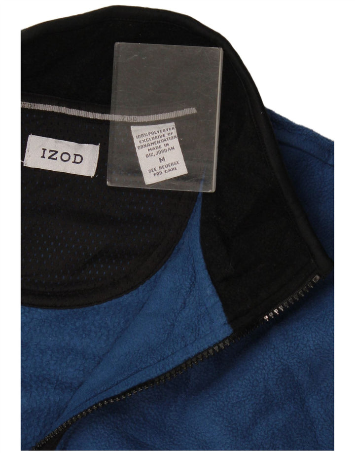 Jaqueta masculina de lã Izod UK 38 poliéster azul médio