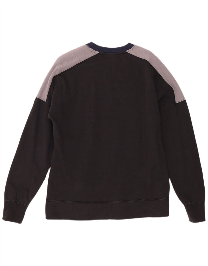 Moletom gráfico masculino Nike Jumper médio azul marinho algodão colorblock