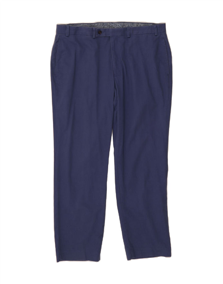 RALPH LAUREN Mens Tapered Suit Trousers W36 L30 Blue Cotton Vintage Ralph Lauren and Second-Hand Ralph Lauren from Messina Hembry 