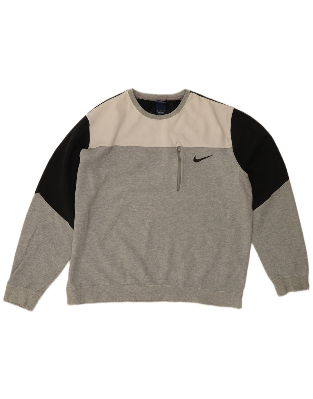 Moletom masculino NIKE Jumper XL cinza colorblock algodão