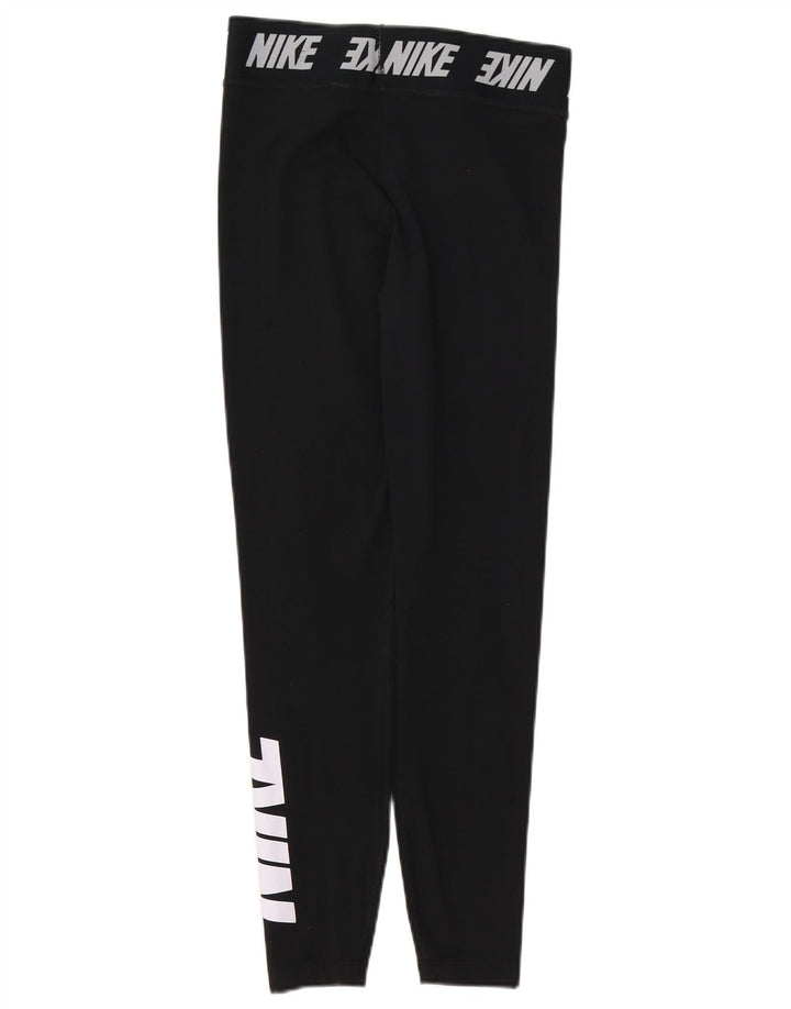 Leggings Nike Femininas Graphic UK 8 Pequenas Algodão Preto