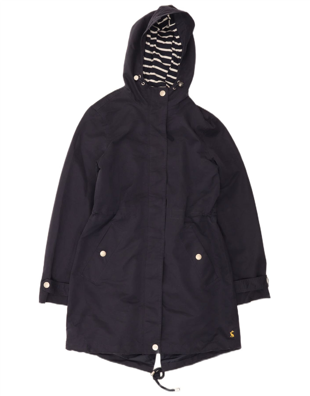 Capa de chuva feminina com capuz Joules UK 8 poliéster azul marinho pequeno