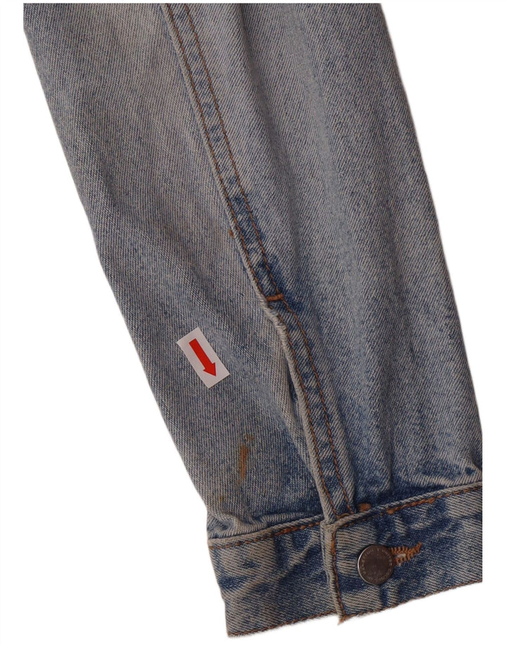 Jaqueta jeans feminina United Colors of Benetton Reino Unido 6 XS Azul Clássico