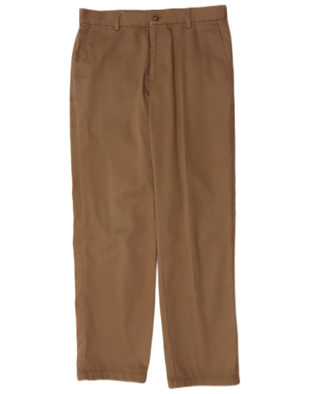 Calça chino reta masculina VINTAGE W32 L30 algodão bege clássico