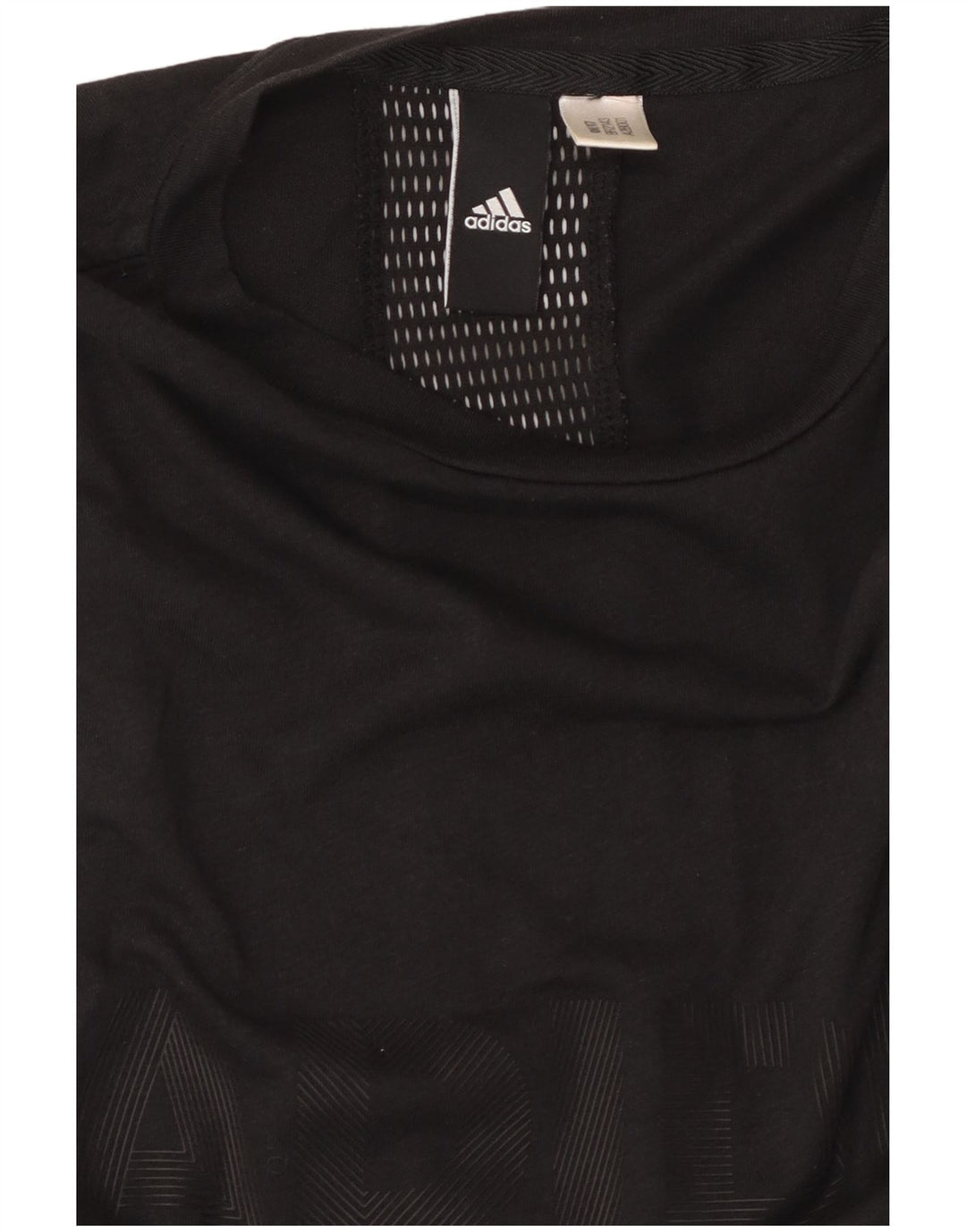 ADIDAS Womens Graphic Vest Top UK 8 Pequeno Preto