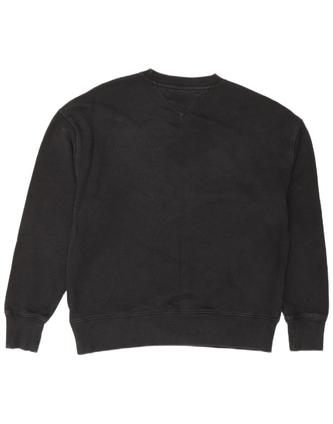 Tommy Hilfiger moletom gráfico masculino jumper pequeno preto colorblock