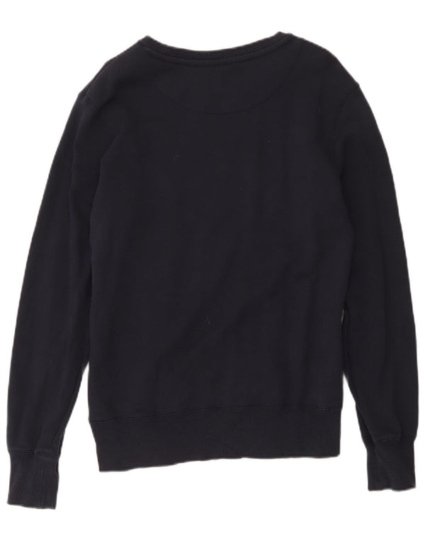 Moletom gráfico feminino Nike Jumper UK 14 médio azul marinho algodão
