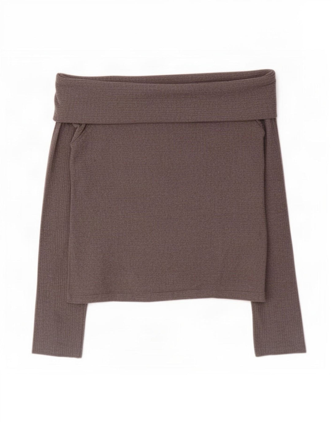 Zara Womens Trafaluc Off Shoulder Top Reino Unido 12 Médio Cinza