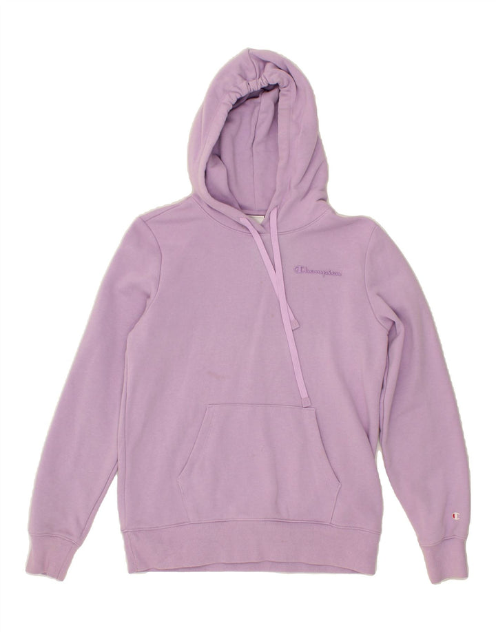 CHAMPION Womens Hoodie Jumper UK 10 Small Purple Cotton Vintage Champion and Second-Hand Champion from Messina Hembry 