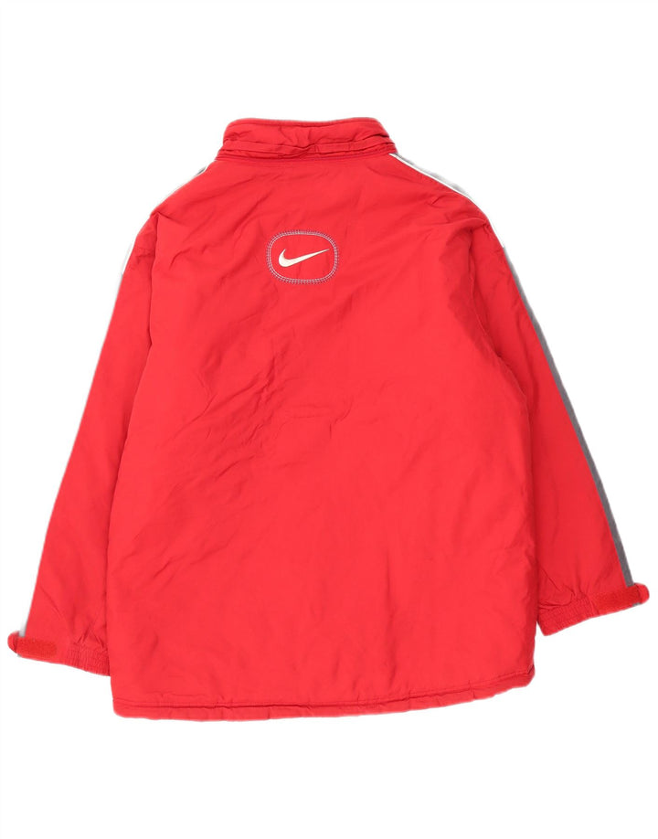 Jaqueta corta-vento masculina NIKE 12-13 anos grande bloco vermelho
