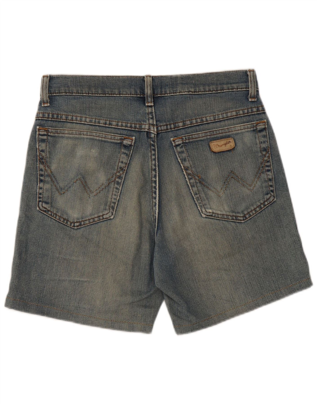 Shorts jeans feminino Wrangler W31 algodão azul médio