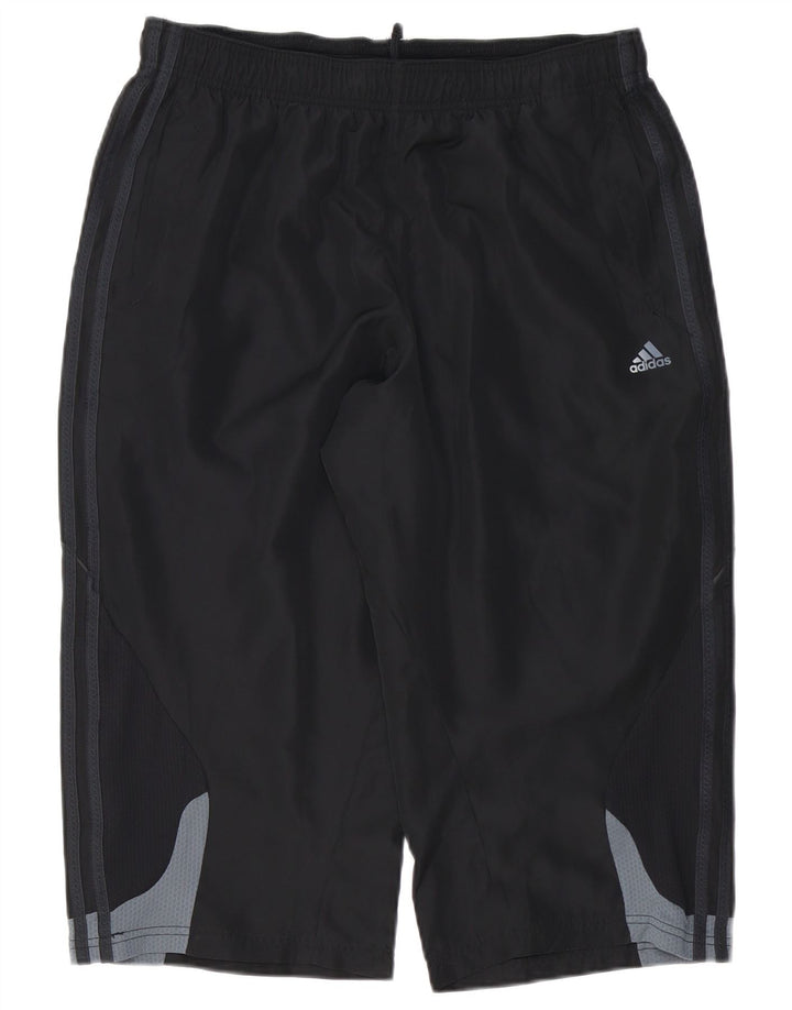 Calça de treino masculina Adidas Climacool Capri grande bloco colorido preto
