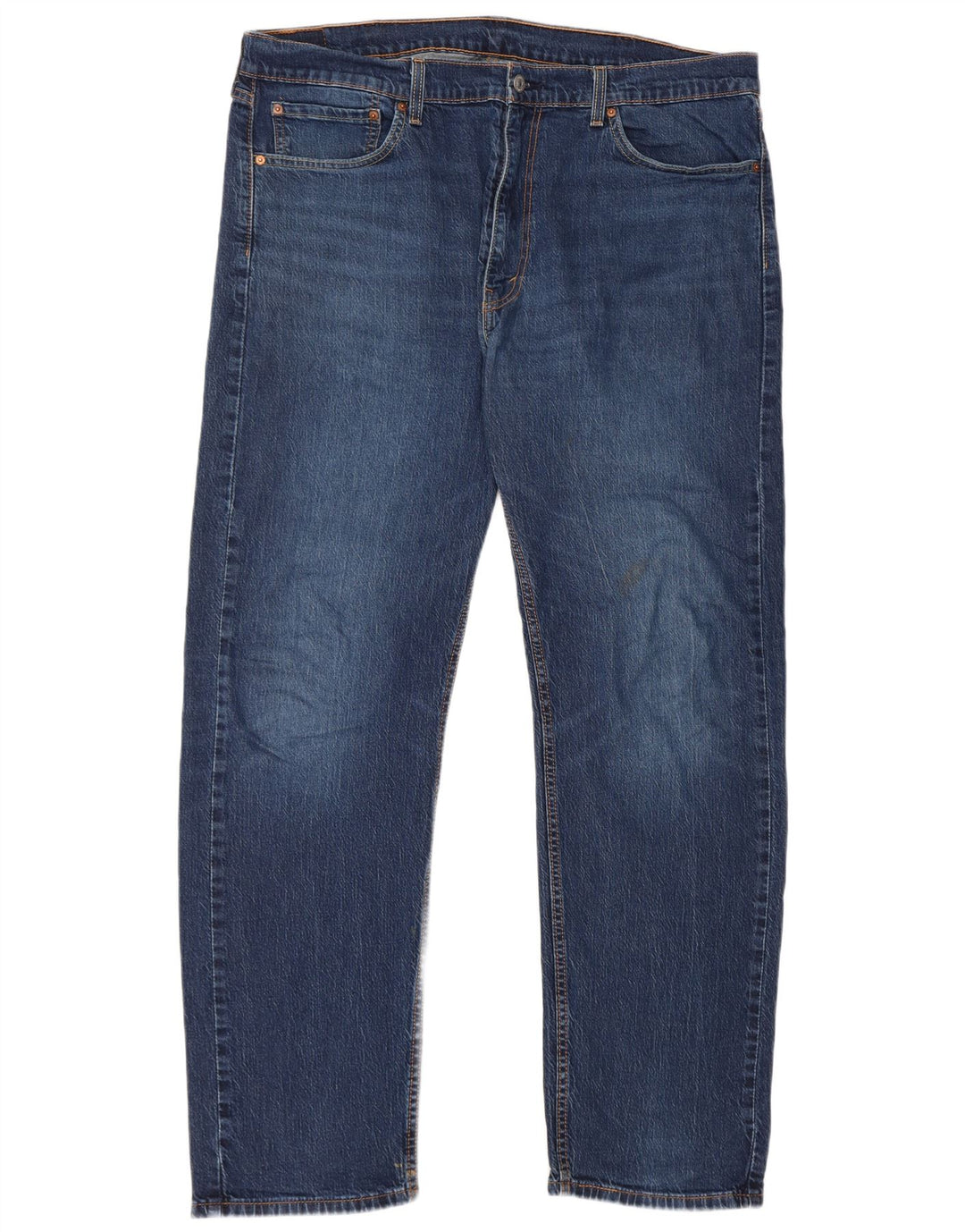 Levi's Masculino 505 Straight Jeans W40 L22 Azul Algodão