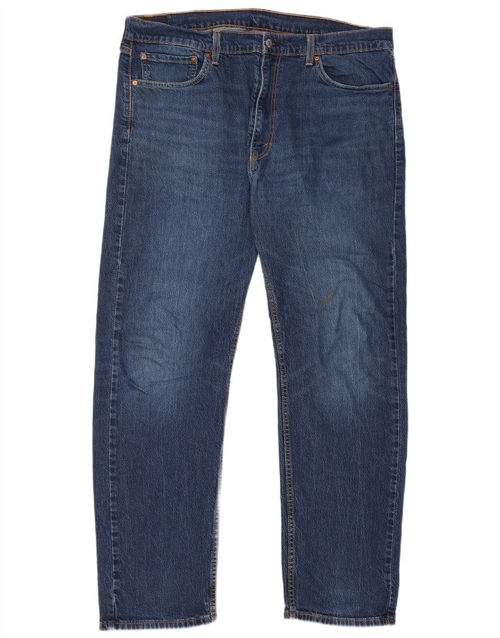 Levi's Masculino 505 Straight Jeans W40 L22 Azul Algodão