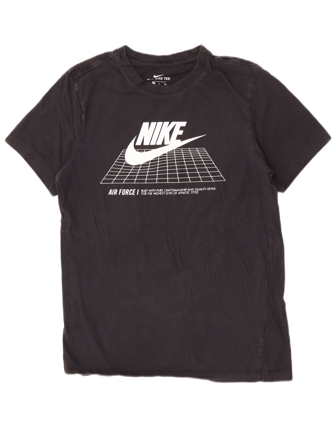 Camiseta Nike masculina gráfica top pequeno algodão preto