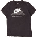 Camiseta Nike masculina gráfica top pequeno algodão preto