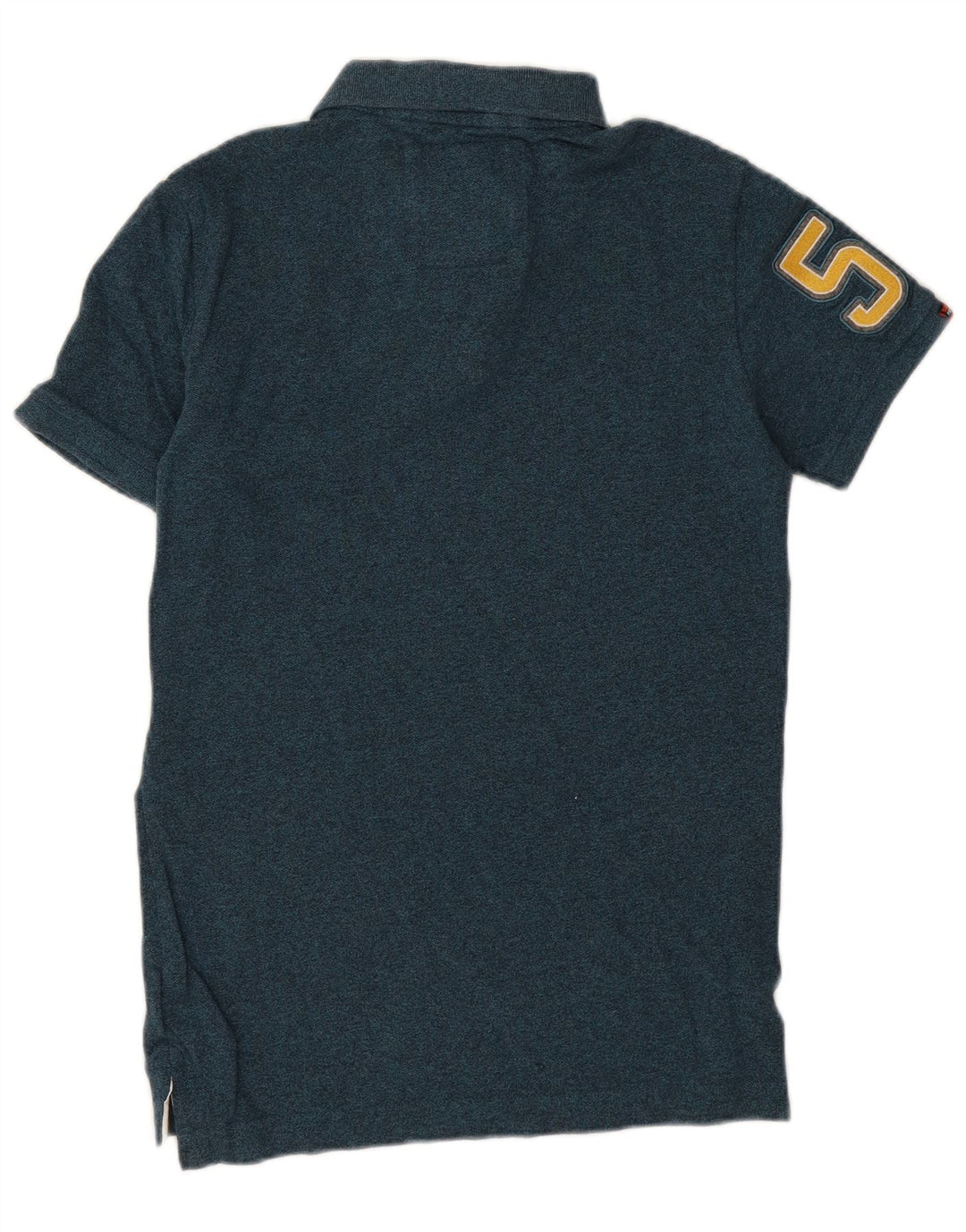 Camisa polo masculina Superdry Graphic pequena azul algodão