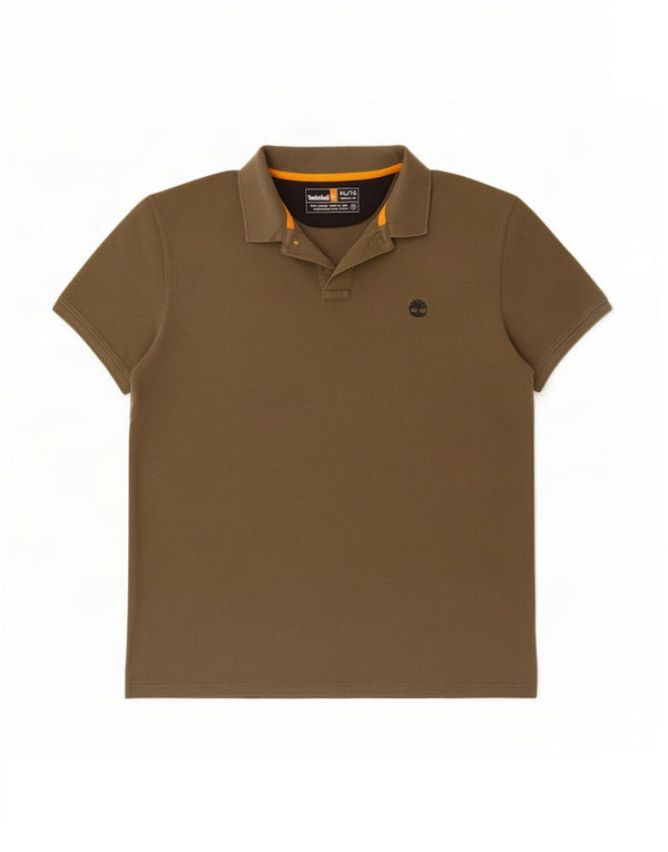 Camisa polo masculina Timberland Regular Fit XL algodão cáqui