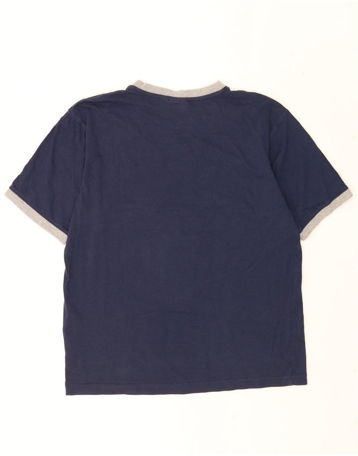 Camiseta masculina Fila grande algodão azul marinho