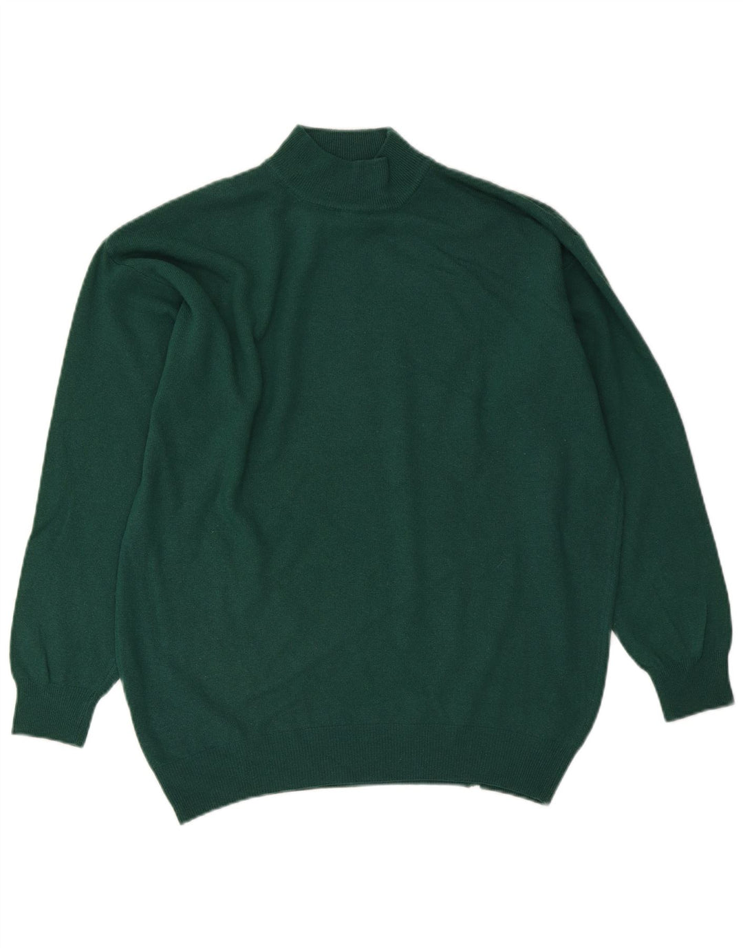 Suéter masculino Sisley com gola tartaruga grande verde