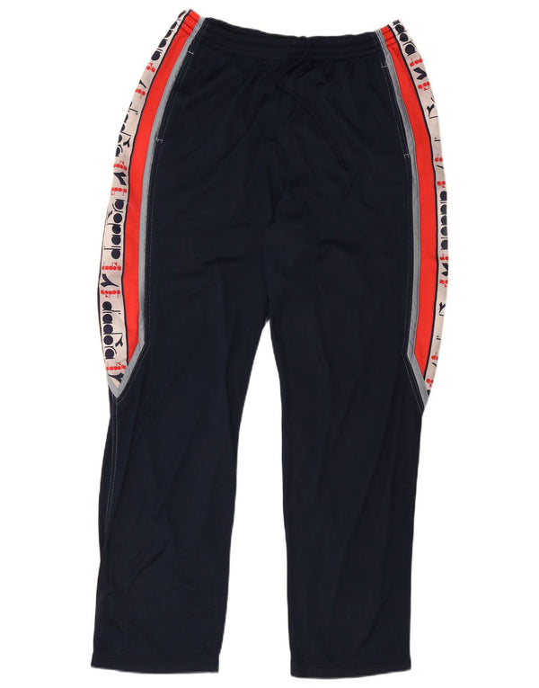 Calça de treino masculina Diadora Graphic UK 48 Medium Navy Blue Colourblock