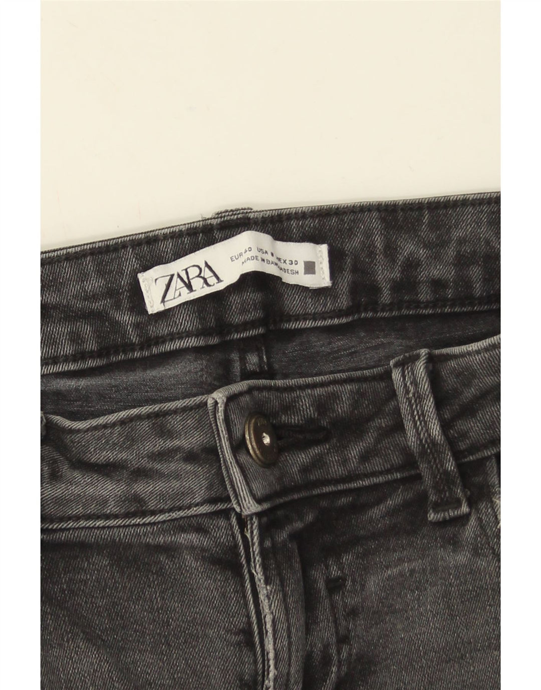 Calça jeans skinny feminina Zara EU 40 médio W30 L27 cinza