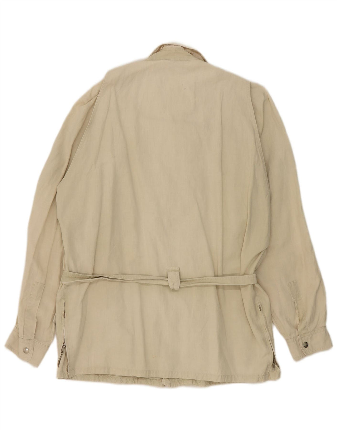 Jaqueta utilitária feminina vintage UK 16 grande bege