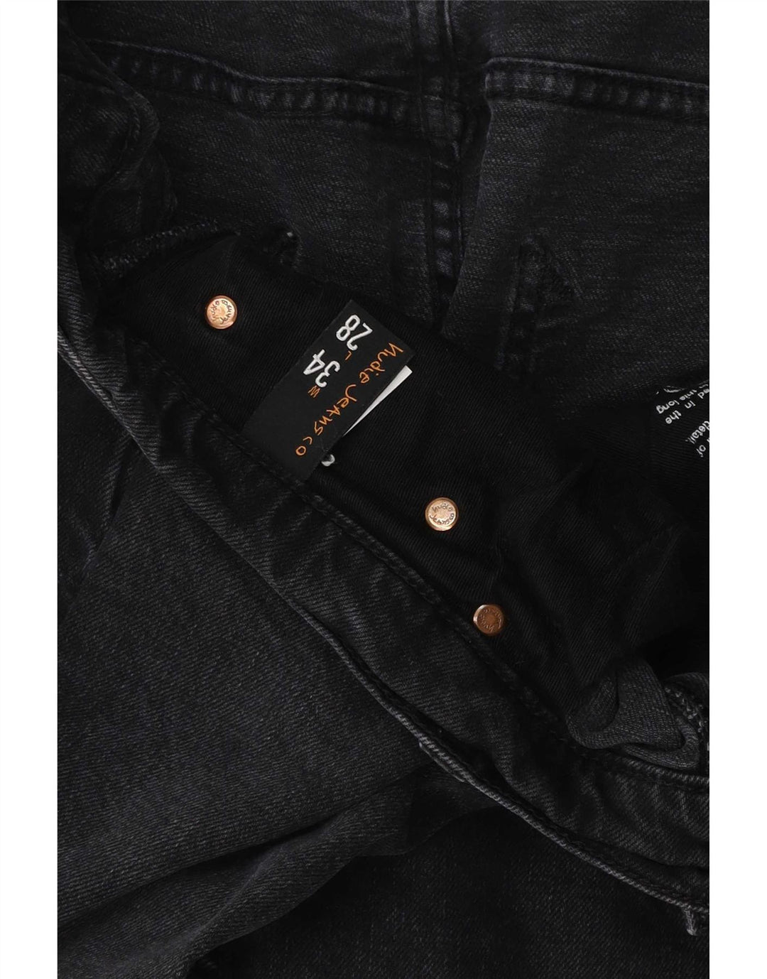 Jeans Slim Masculino Nudie W34 L28 Algodão Preto