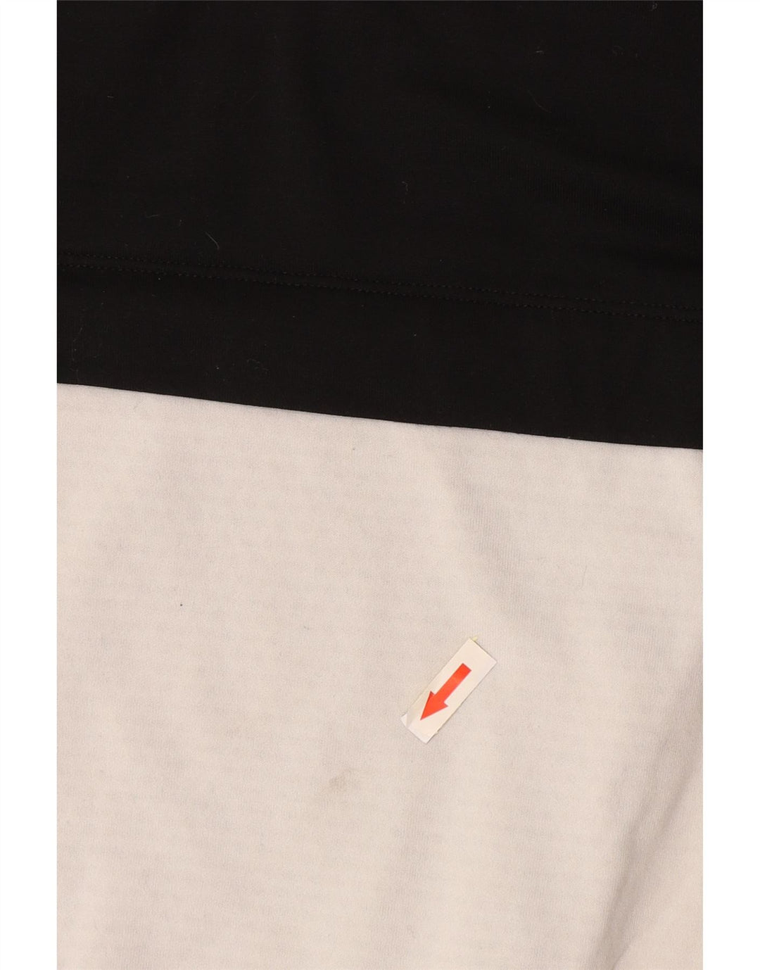 Top de corrida feminino Nike manga comprida UK 6 XS preto colorblock poliéster