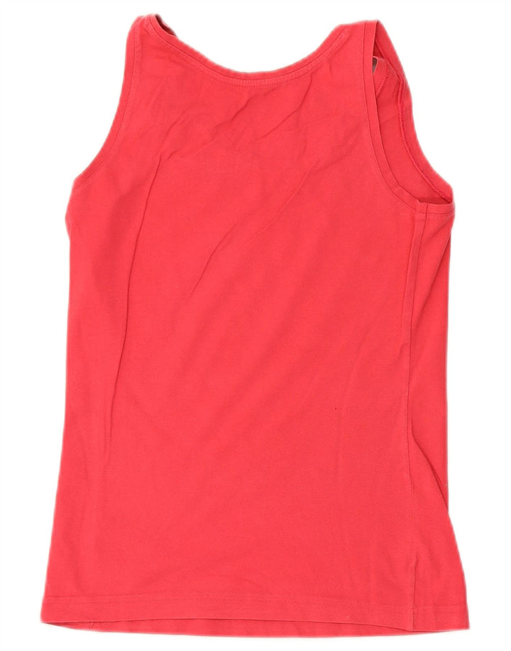 Reebok Womens Vest Top UK 12 Médio Algodão Rosa
