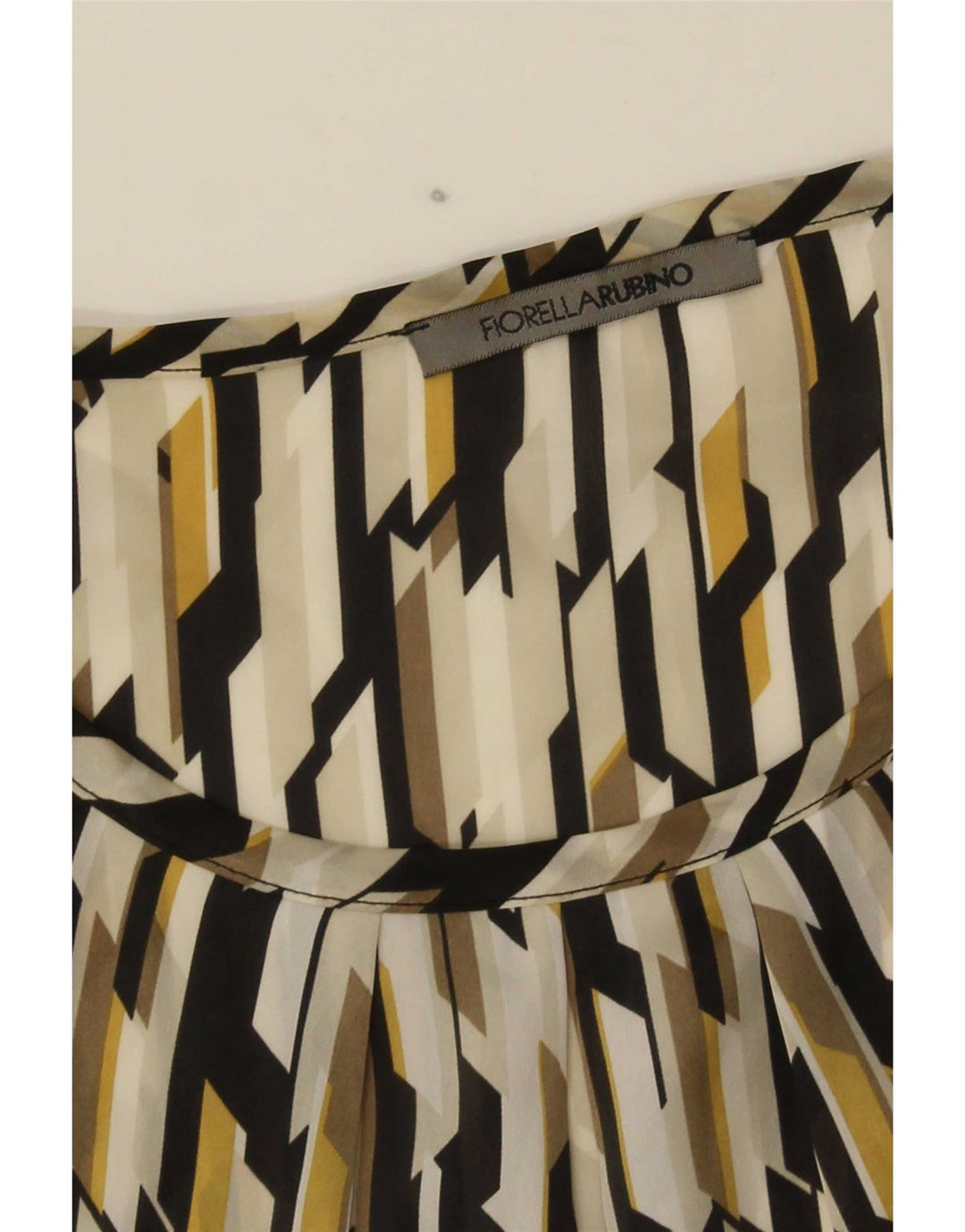 Blusa feminina Fiorella Rubino Top UK 12 Médio Multicolorido Geométrico