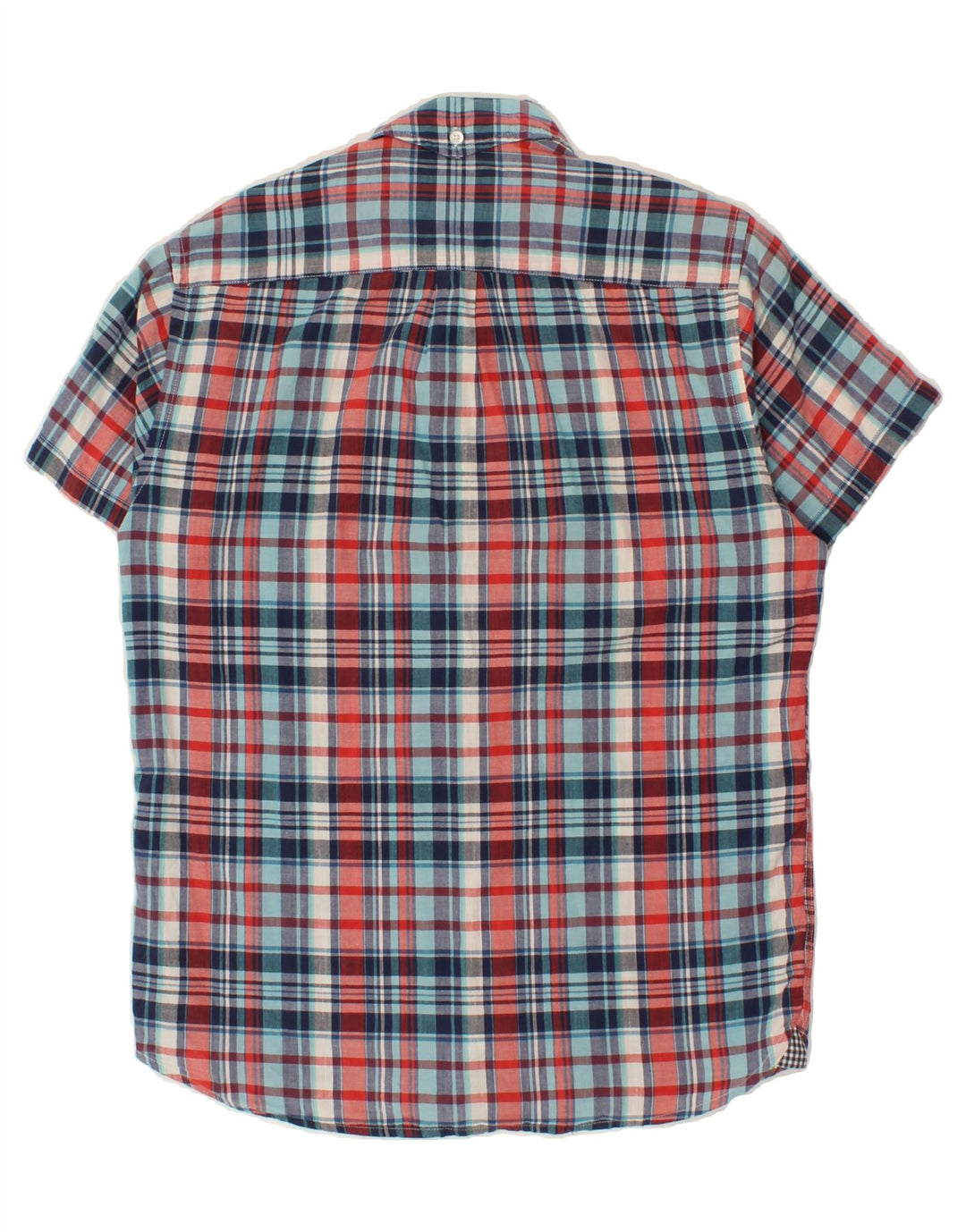 WOOLRICH Mens Short Sleeve Shirt Medium Multicoloured Check Cotton Vintage Woolrich and Second-Hand Woolrich from Messina Hembry 
