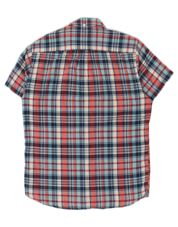 WOOLRICH Mens Short Sleeve Shirt Medium Multicoloured Check Cotton Vintage Woolrich and Second-Hand Woolrich from Messina Hembry 