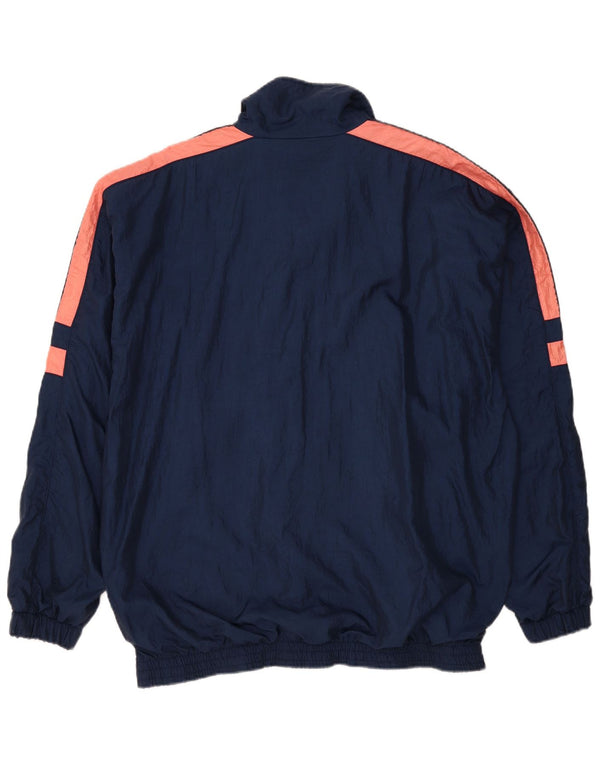 Arena Mens Graphic Tracksuit Top Jacket 2XL Azul Marinho Colourblock Poliamida