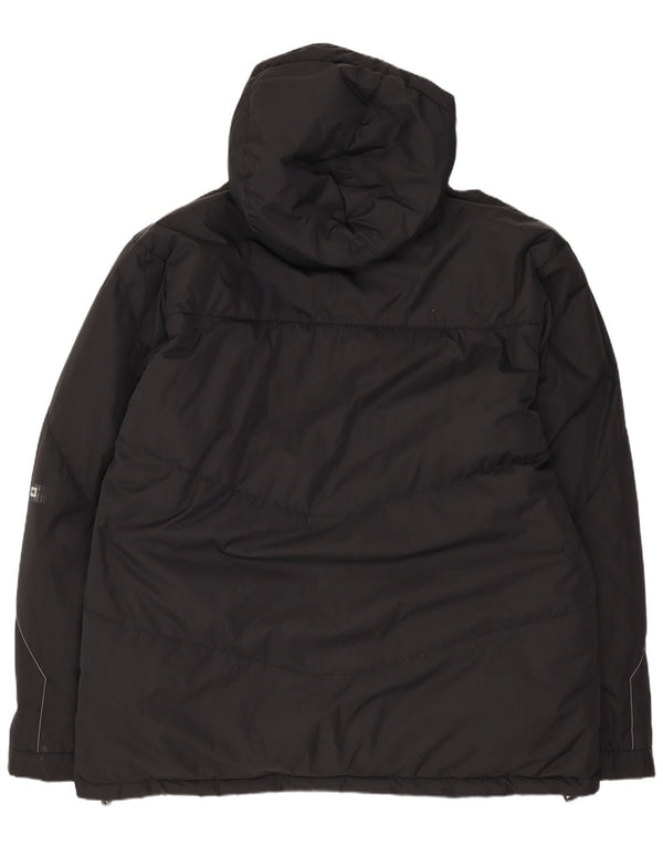 Jaqueta masculina acolchoada com capuz Helly Hansen UK 42 XL preto nylon