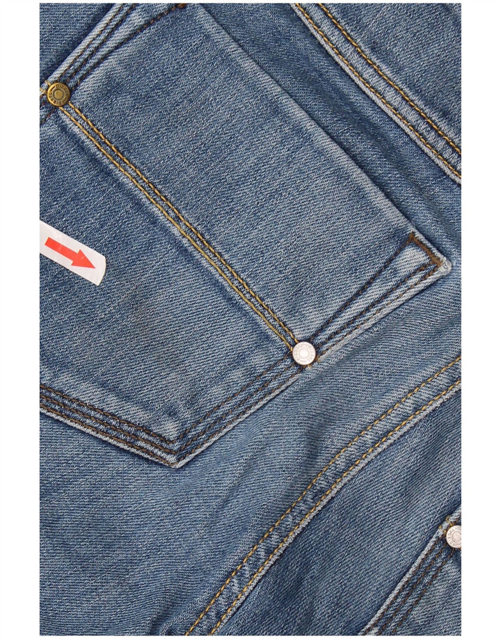 DIESEL Calça jeans feminina Reckfly reta W29 L32 algodão azul