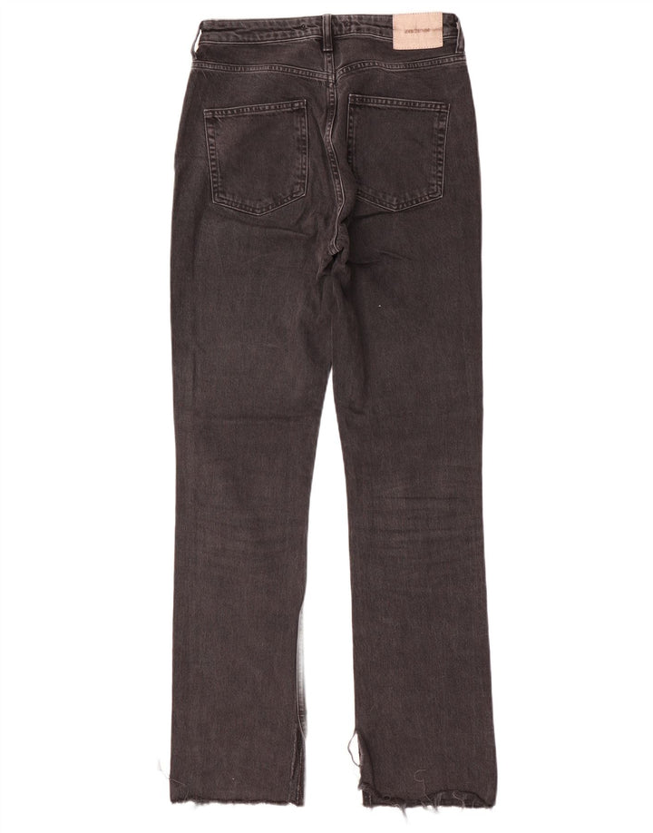 Calça jeans reta feminina Zara EU 38 pequena W28 L32 cinza