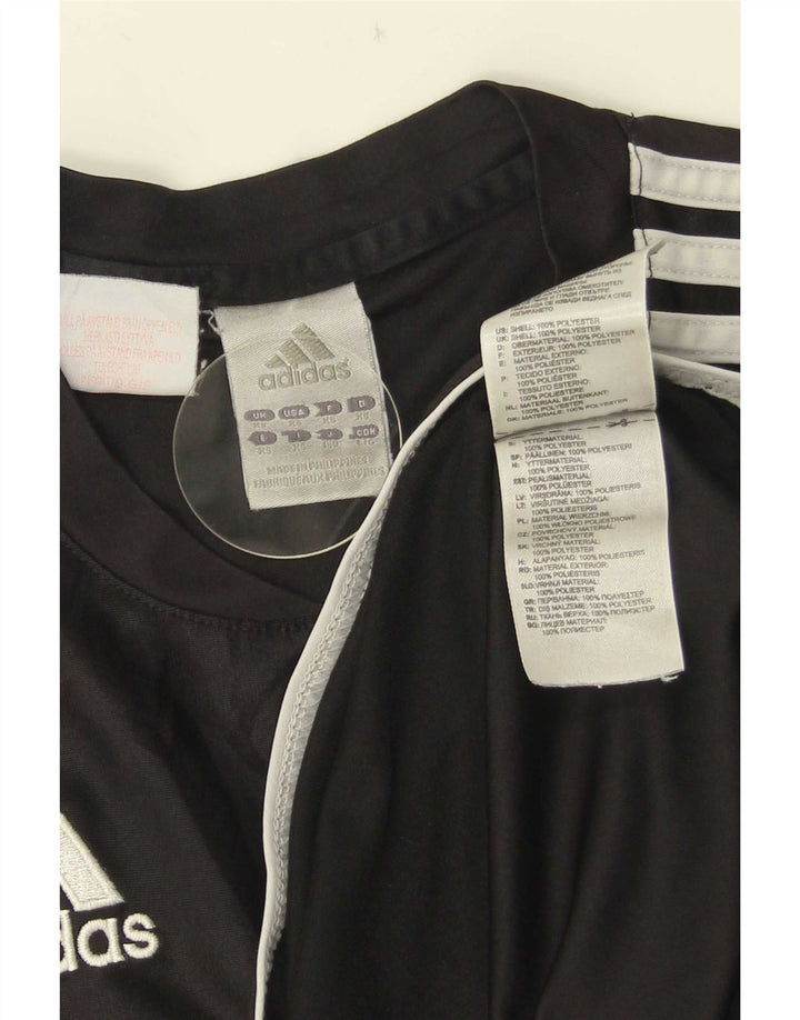 Camiseta masculina Adidas Top XS poliéster listrado preto
