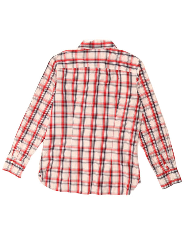 Tommy Hilfiger Womens Shirt US 12 Large Red Check Cotton