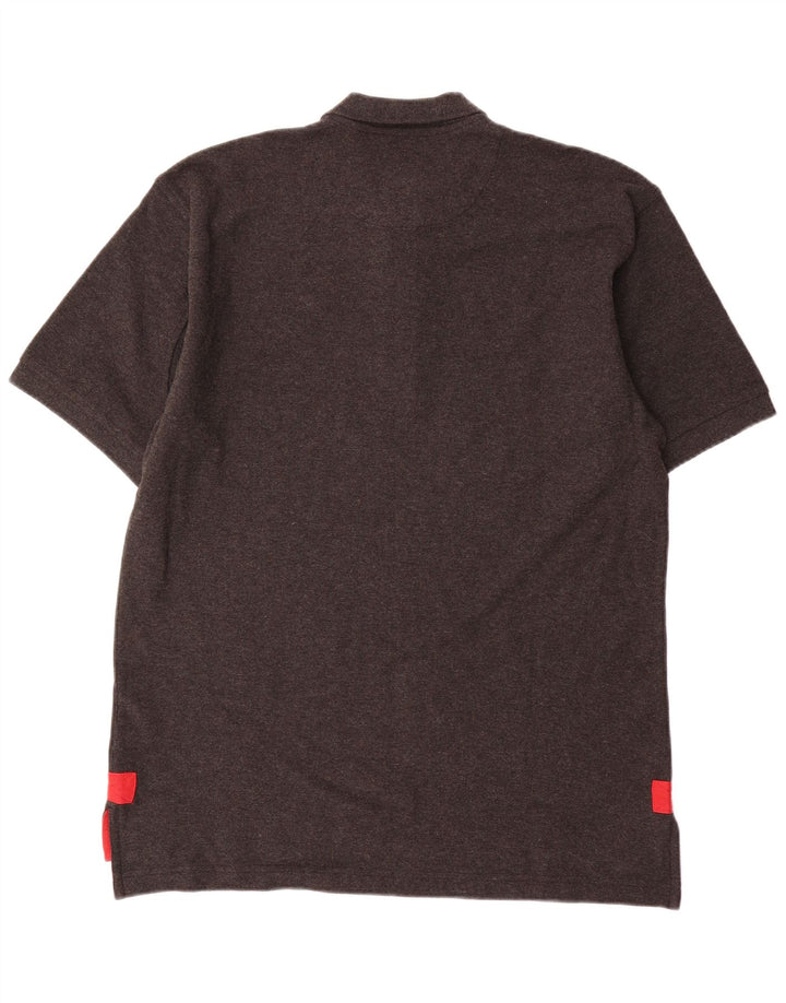 Camisa polo masculina Orvis algodão manchado cinza médio