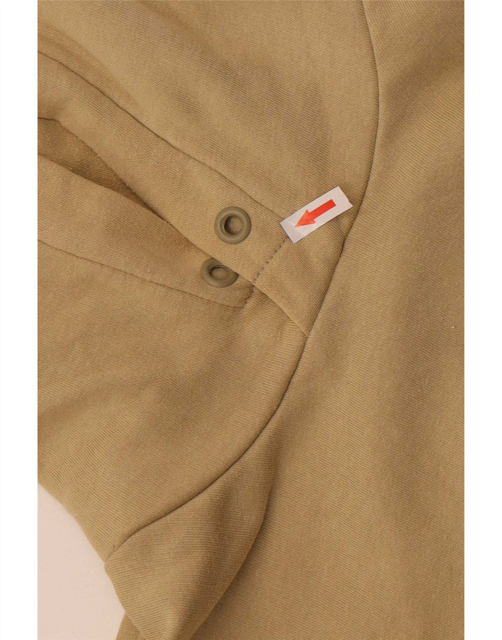 Zara moletom com capuz masculino pequeno algodão bege