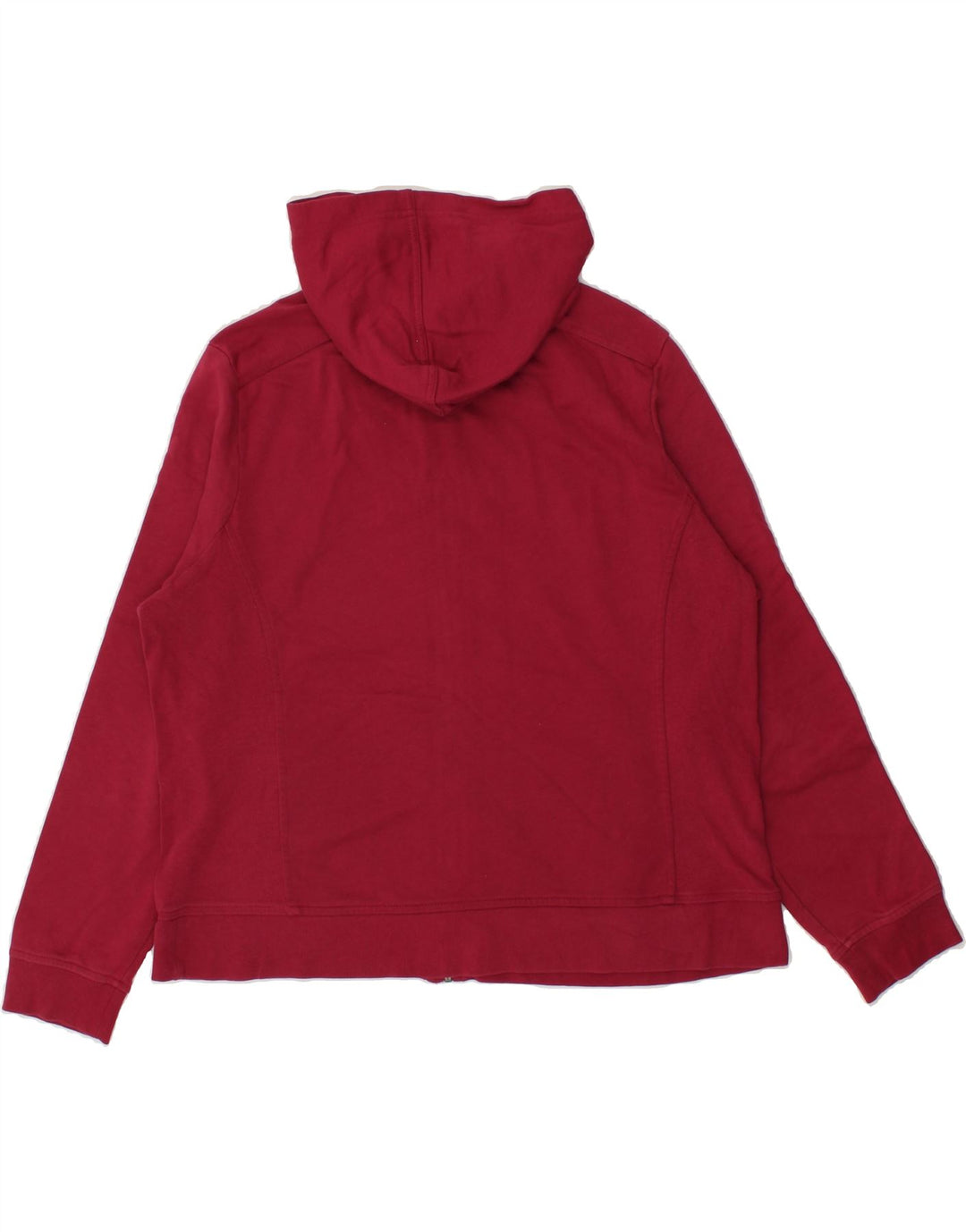 L.L.BEAN Womens Zip Hoodie Sweater UK 18 XL Burgundy Cotton Vintage L.L.Bean and Second-Hand L.L.Bean from Messina Hembry 