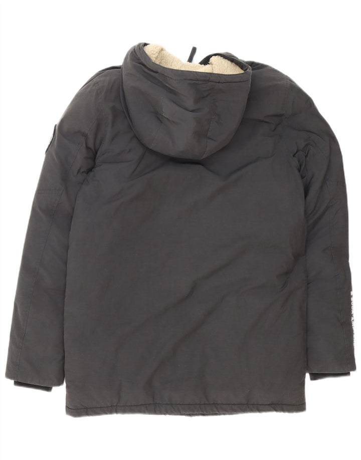 Jaqueta acolchoada com capuz Scotch & Soda Boys 15-16 anos poliéster cinza