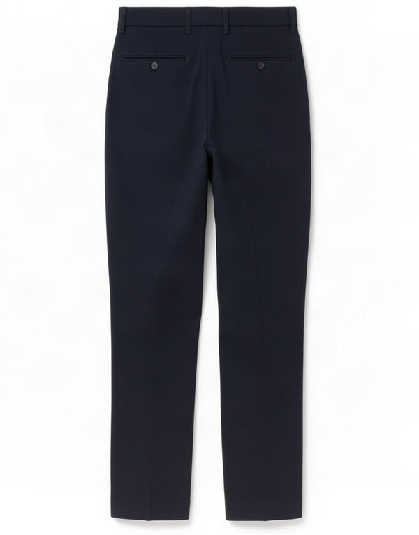 Marks & Spencer Womens Slim Suit Trousers W26 L33 Navy Blue Polyester
