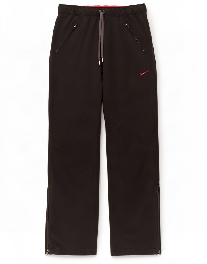 Nike Womens Dri Fit Calças de treino UK 12 Medium Black