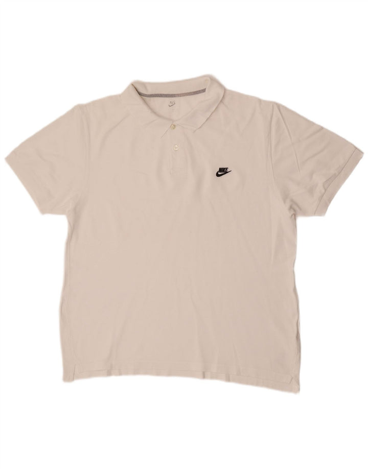 Camisa polo masculina Nike XL algodão branco