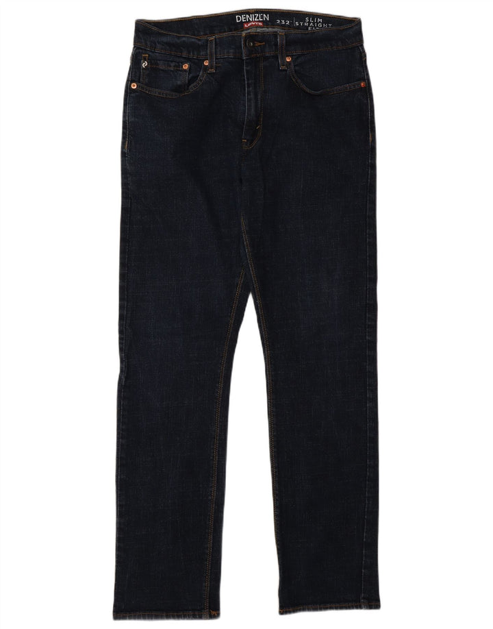 Calça jeans masculina Levi's Denizen Slim Straight W32 L32 azul marinho algodão