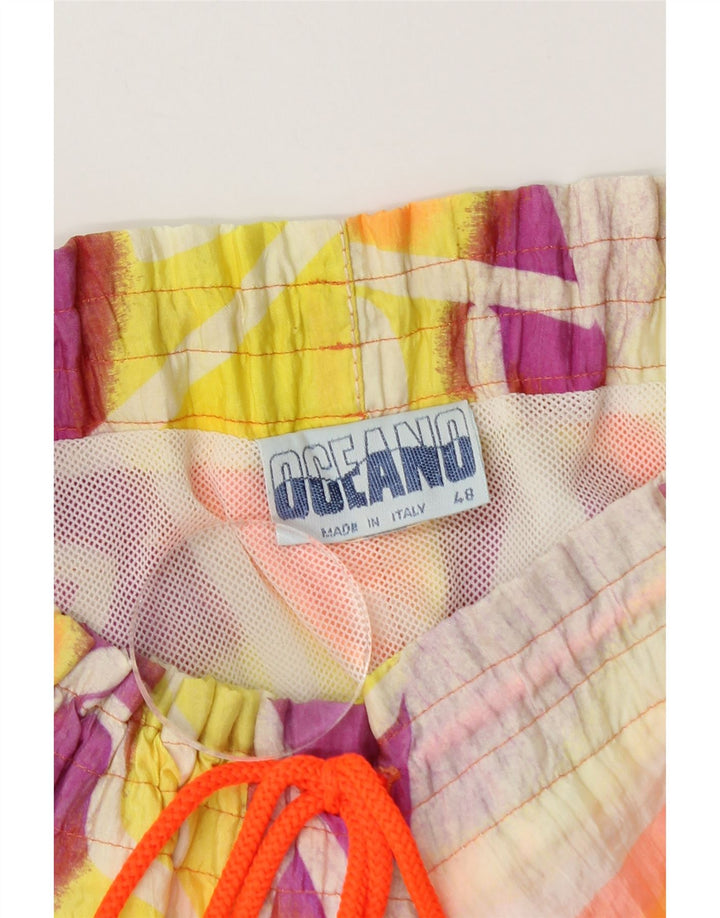 Shorts de banho masculino Oceano IT 48 médio poliamida geométrica multicolorida
